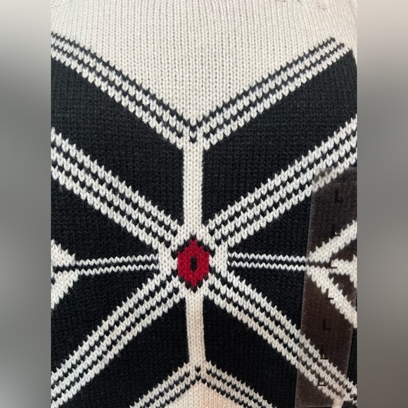 Weatherproof Vintage Ecru Snowflake Sweater in Size Large - Picture 7 of 8